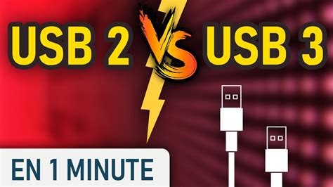 Différences entre USB 3.0 et USB 2.0 - YouTube