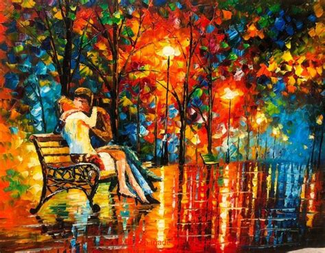 Handmade Reproduction Leonid Afremov Oil Paintings on Canvas - Reproduction Oil Paintings and ...