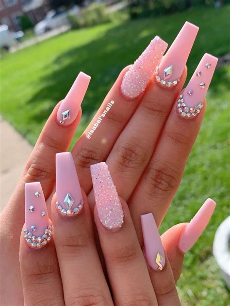 The Best Coffin Nails Ideas That Suit Everyone - Nail inspo coffin - fig BLog | Baby pink nails ...