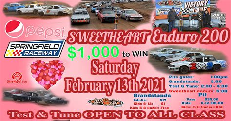 Springfield Raceway - Entries open for Sweetheart Enduro 200