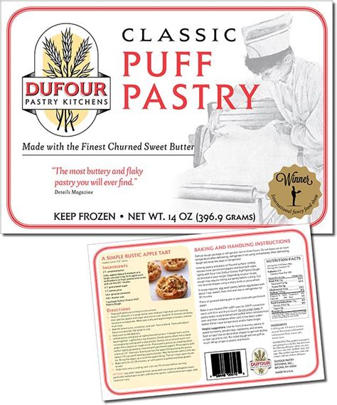 Dufour Pastry Kitchens | Products: Puff Pastry Dough | Puff pastry ingredients, Puff pastry ...