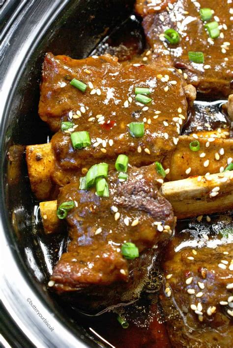 Slow Cooker Asian Beef Short Ribs - Butter Your Biscuit