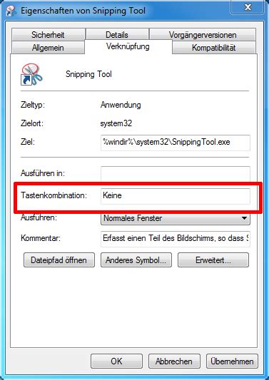 windows 7 - Can I assign "Print Screen" as a shortcut for Snipping Tool? - Super User