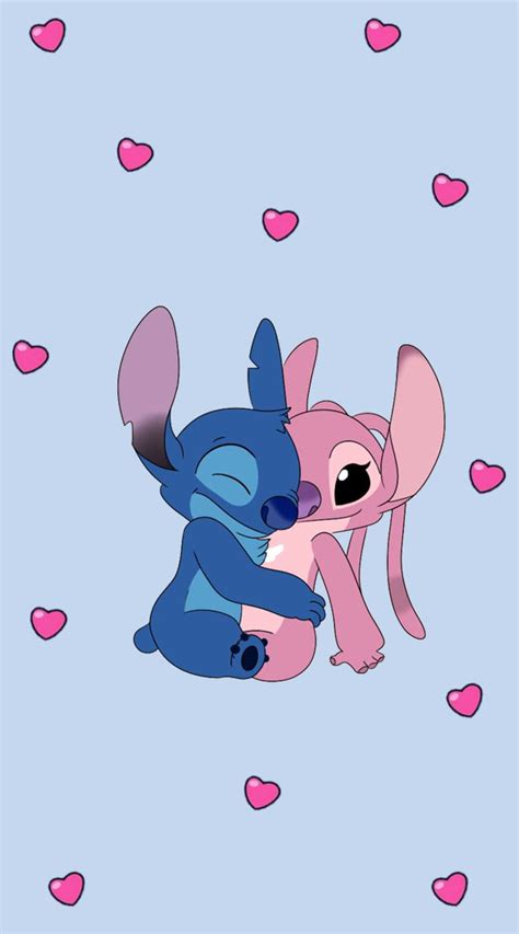 Stitch Cuddle Angel Wallpaper - Idea Wallpapers , iPhone Wallpapers,Color Schemes