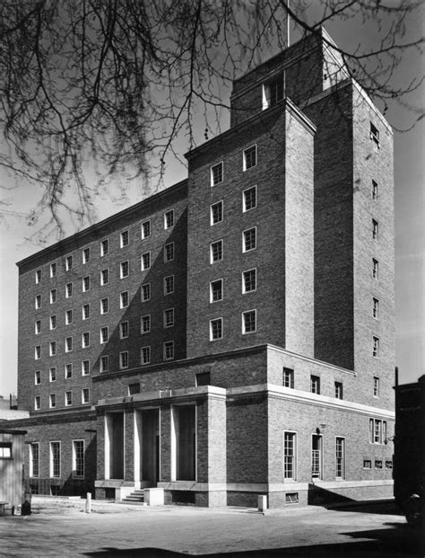 Police section house, Blackheath Road, Lewisham, London: the front facing the police station ...