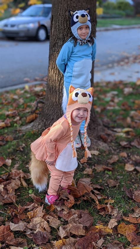 Happy Halloween from my daughters who call each other Bluey and Bingo : r/bluey