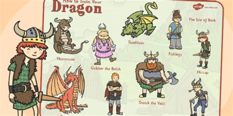 How To Train Your Dragon Book Characters