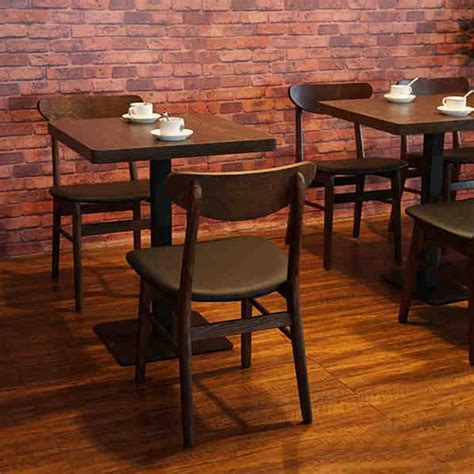 American coffee shop restaurant retro wood dinette combination of solid ...