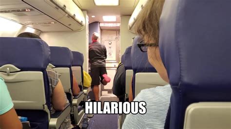 Funniest Flight Attendant Ever - YouTube