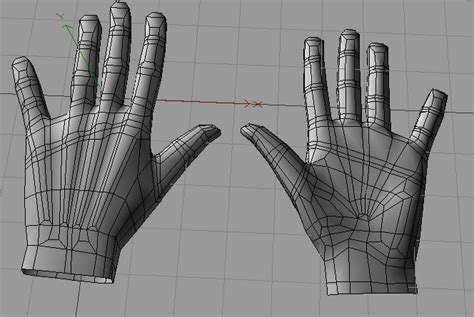 Hand topology - modelling, texturing, rendering, animation tutorial