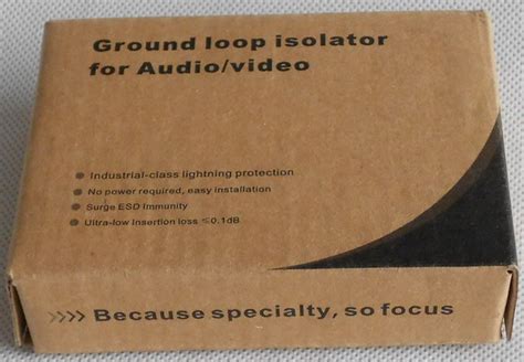 Passive Video Ground Loop Isolator for CCTV with 15CM Cable, Video Ground Loop Isolator - China ...