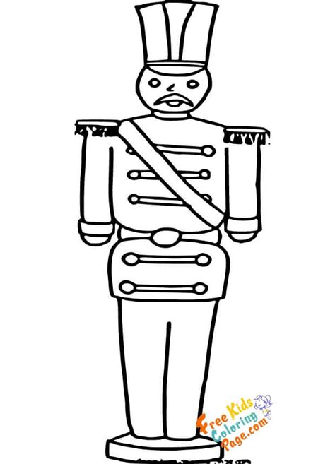 christmas toy soldier coloring pages for kids print out