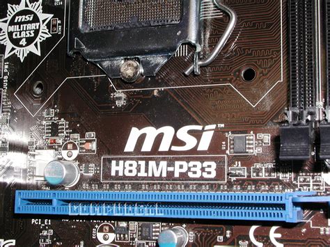 For parts or repair MSI H81M-P33 Motherboard, Socket 1150, Bent Pins in ...