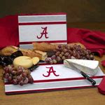 Alabama Crimson Tide NCAA College Glass Cutting Board Set