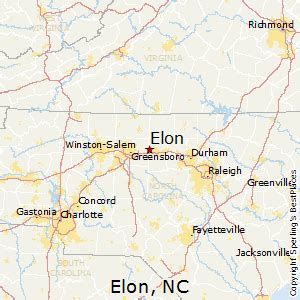 Elon North Carolina Map - Atlanta Georgia Map