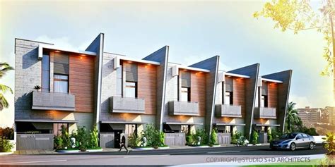 Modern Row House Exterior Design Ideas