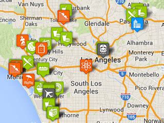 Los Angeles Tourist Map with Points of Interest | Family Vacation Hub