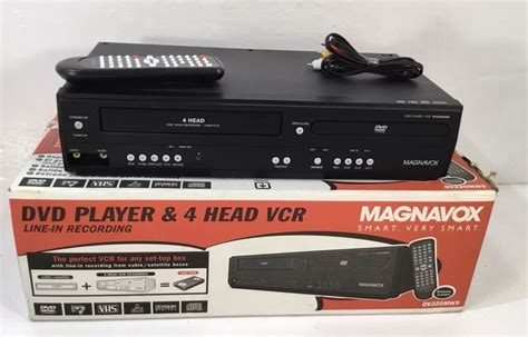 Magnavox DV220MW9 DVD VCR Combo Player 4 HEAD VHS Recorder w/ Remote, Cables,Box #Magnavox | Dvd ...