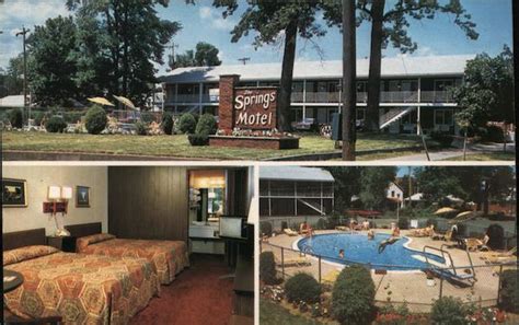 The Springs Motel Saratoga Springs, NY Postcard