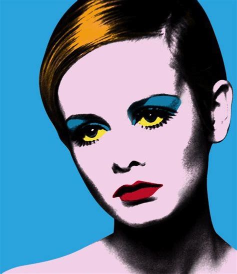 Pop Art...Twiggy by Andy Warhol. I chose this piece since twiggy was a big figure of the 60s and ...