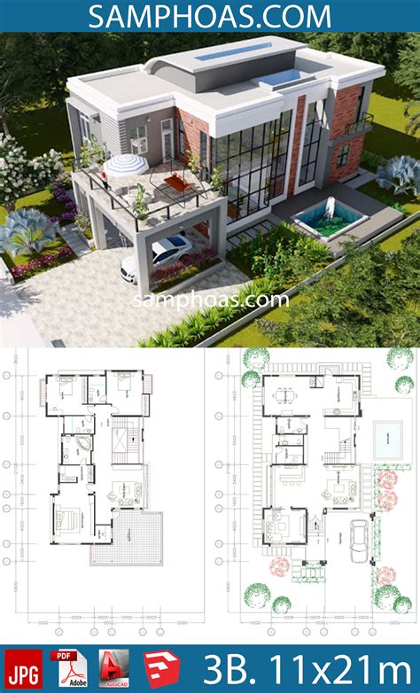 Modern Villa Floor Plan - Image to u