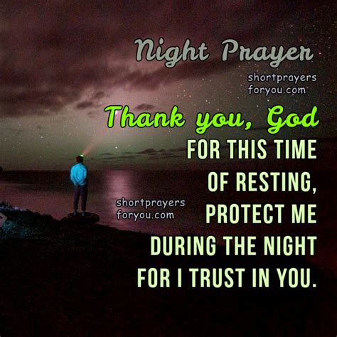 Night Prayer, time of resting | Short Prayers for You