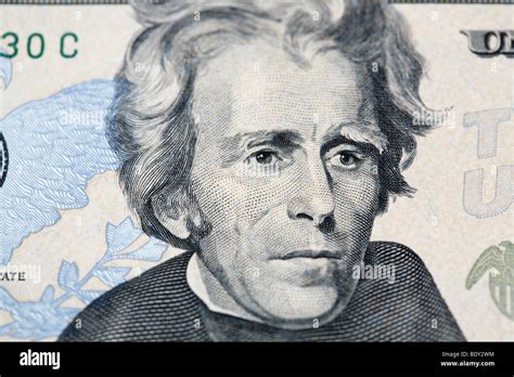 Andrew Jackson Portrait from the Twenty Dollar bill Stock Photo - Alamy