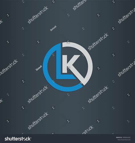 Lk Logo Design Vector Illustration Stock Vector (Royalty Free ...