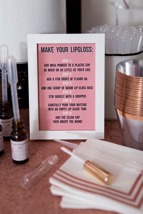 WOW! This DIY Lip Gloss Favor Bar Idea Is Ultra Fabulous!