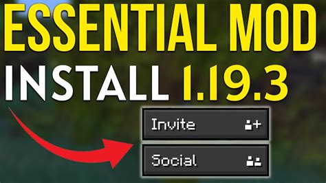 How To Download & Install the Essential Mod in Minecraft 1.19.3 - YouTube