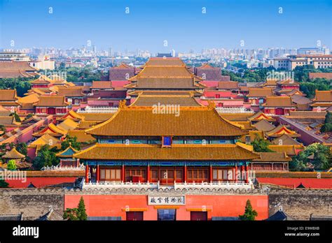 Beijing, China city skyline at the Forbidden City Stock Photo - Alamy