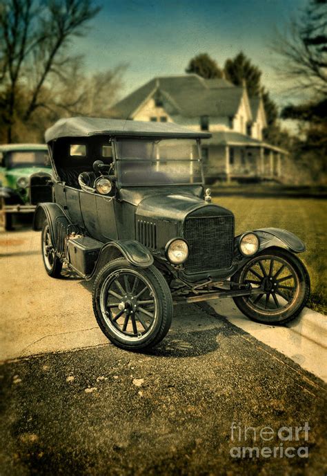 Antique Cars by Victorian House Photograph by Jill Battaglia - Fine Art America