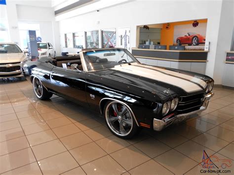 1970 CHEVELLE SS CONVERTIBLE BLACK BIG BLOCK 4 SPEED SHOW ROOM