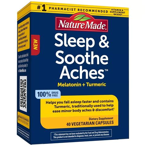 Nature Made Sleep & Soothe Aches Capsules - 50 Count