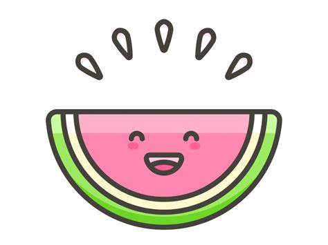 Watermelon Emoji Icon PNG Transparent Emoji - Freepngdesign.com