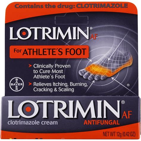 Lotrimin AF Cream for Athlete's Foot, Clotrimazole 1% Antifungal ...