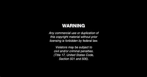 Image - LionsGate FBI Warning Screen 2c.png | The FBI Warning Screens ...