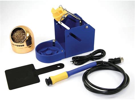 HAKKO Soldering Iron Kit, Blue/Yellow, 1.3m L - 32TU68|FM2030-02 - Grainger