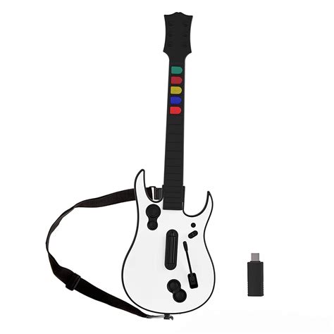 Guitar Hero World Tour Wireless PC/PS3 Controller with Dongle for Clone Hero, Rock Band Games ...