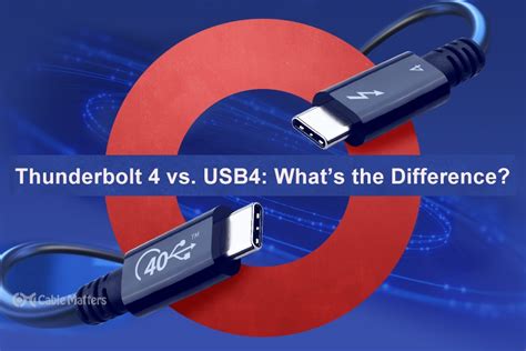 Thunderbolt 4 vs USB4: What's the Difference?