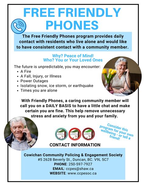 Friendly Phones – Cowichan Community Policing & Engagement Society