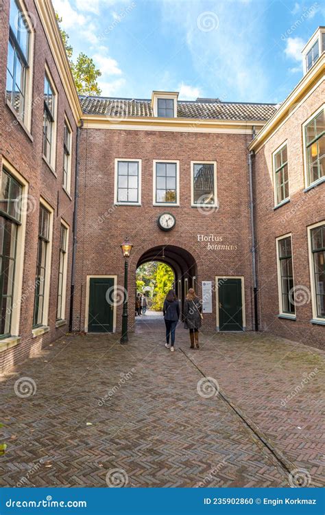 Exterior View of Leiden University`s Law School Building, Netherlands ...