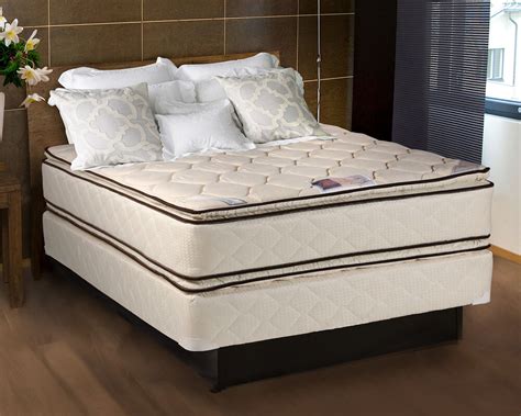 Coil Comfort Pillowtop Queen Size Mattress and Box Spring Set | eBay