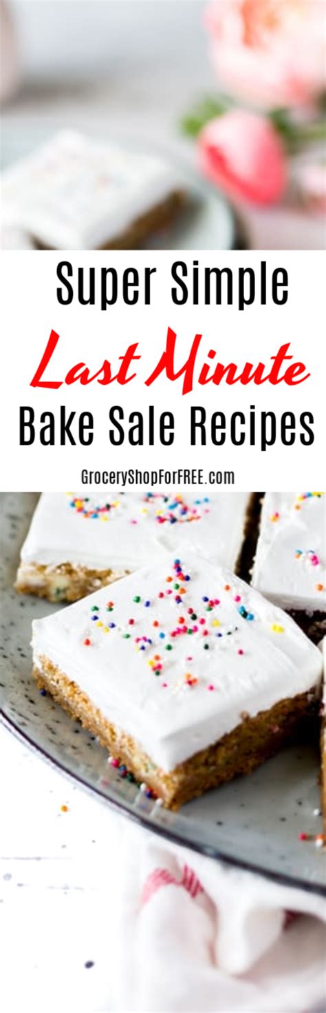 Super Simple Last Minute Bake Sale Recipes