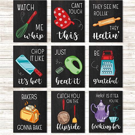 Buy Zonon Funny Kitchen Quotes Kitchen Funny Quotes Signs Kitchen Wall Decor with Sayings for ...