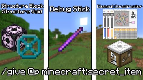 four different types of minecraft items