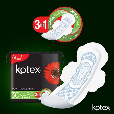 Kotex Maxi Pads Super + Wings 30pcs Online at Best Price | Sanpro Pads ...