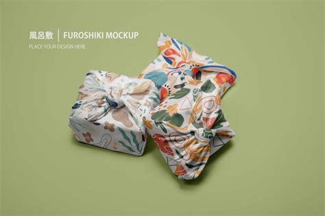 Premium PSD | Traditional furoshiki wrapping cloth