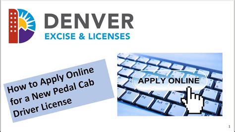 How to Apply Online for a New Pedal Cab Driver License with Denver ...