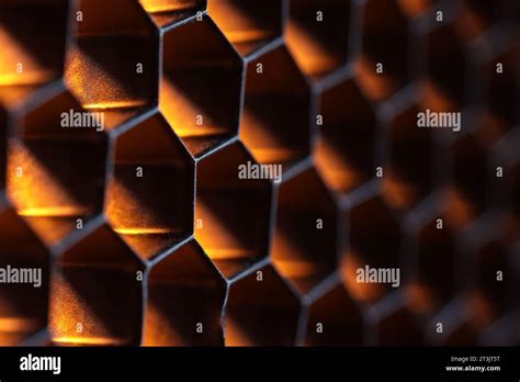 Texture of honeycomb grid for reflector as background, macro view Stock Photo - Alamy